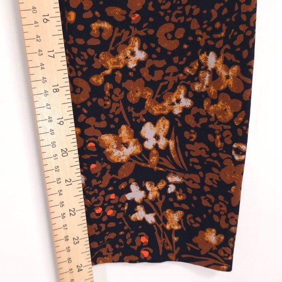 The Essential Slim by Anthropologie Women's Size 6 Brown Orange Pants Trousers - Picture 9 of 16